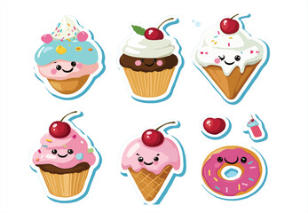 set of cupcakes