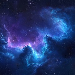 Fototapeta premium Cosmic Dreamscape: A Stunning Nebula of Color and Light