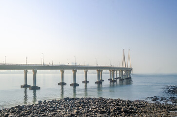 Bandra-Worli Sea link is a cable-stayed bridge linking Bandra and Worli in Mumbai, India