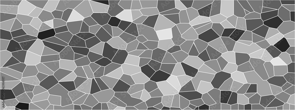 Poster seamless pattern mosaic marble pattern texture with seamless shapes. dark and light gray. colorful p