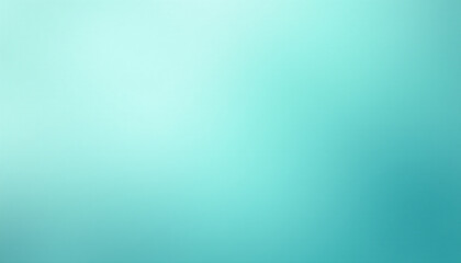 Abstract light cyan and aqua gradient noisy grain background texture
