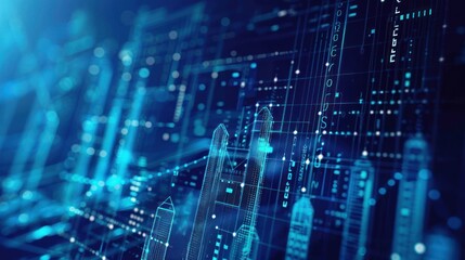 Obraz premium Analyzing telecom data to drive network expansion and revenue growth insights. Concept Telecom Data Analysis, Network Expansion, Revenue Growth, Insights, Telecom Industry