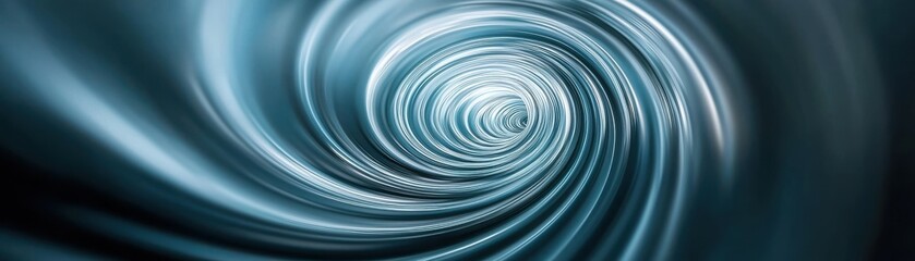 Obraz premium A mesmerizing swirl of blue tones, creating an illusion of depth and movement. Ideal for backgrounds or abstract art projects.