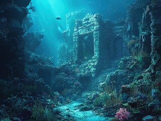 Captivating Underwater Ruins of an Ancient Submerged City