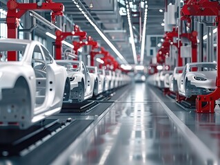 automotive production background 