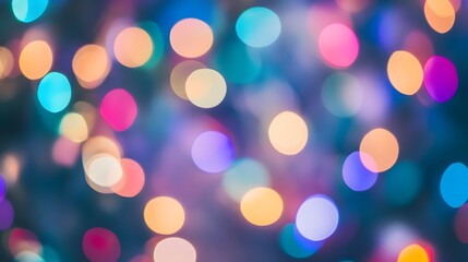 Abstract Blurred Lights Background  Colorful Bokeh  Festive  Celebration  Holiday
