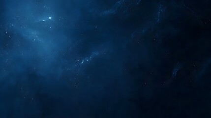 Obraz premium Dark Blue Night Sky with Stars and Nebulae
