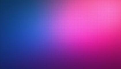 Fototapeta premium Abstract neon pink and blue gradient noisy grain background texture