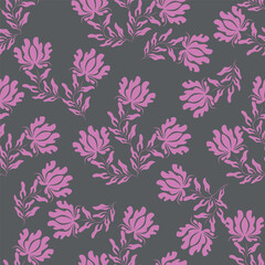 seamless pattern watercolor flower pattern on background