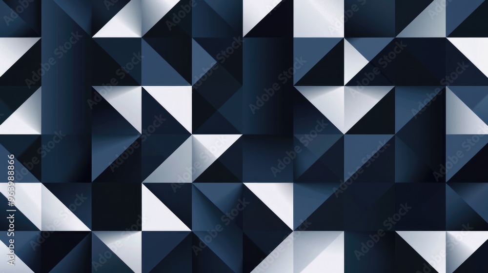 Aufkleber modern geometric pattern background in dark blue and white. stylish design for graphic design and br