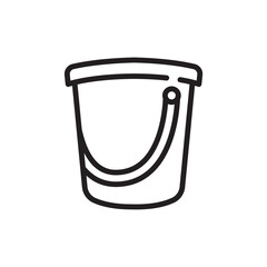 bucket icon design vector template
