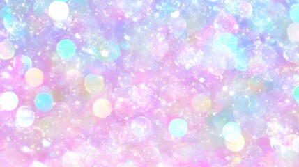Abstract Blurred Bokeh Background with Pastel Colors and Glitter