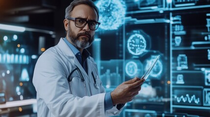 A scientist demonstrating the potential of hydrogen power in a futuristic energy conference