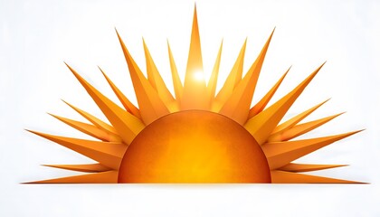 Naklejka premium Simple Sun Icon