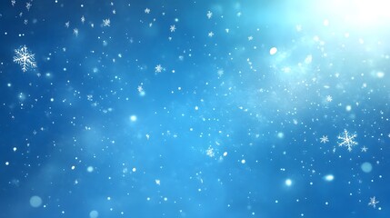 Obraz premium Abstract Winter Snowflakes Background