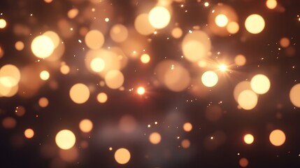 Fototapeta premium Abstract Golden Bokeh Lights Background