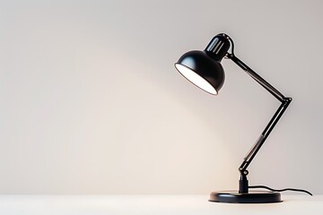 Reading lamp isolated on white background.