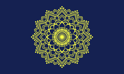 mandala Ornament beautiful card with holyday 