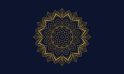 mandala Ornament beautiful card with holyday 