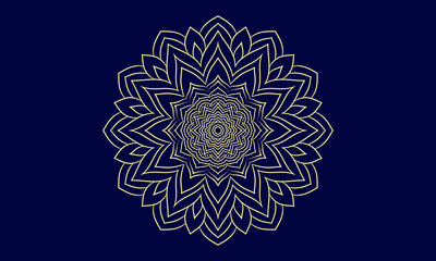 mandala Ornament beautiful card with holyday 