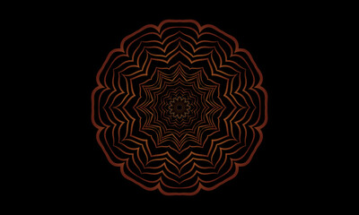 mandala Ornament beautiful card with holyday 