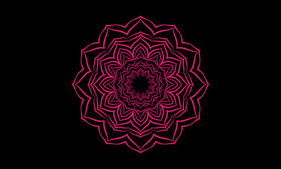 mandala Ornament beautiful card with holyday 