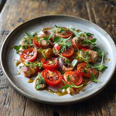 tomato and salad