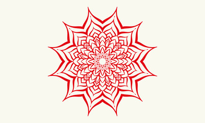 mandala Ornament beautiful card with holyday 