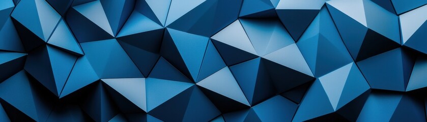 Obraz premium A stunning abstract background featuring geometric blue shapes that create a dynamic, modern aesthetic for various design projects.