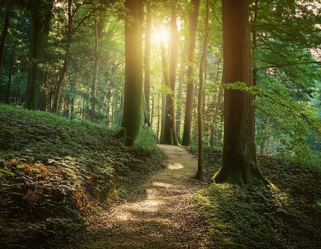 Fototapeta path in the forest