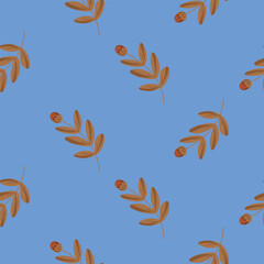 Leaf and Branch Seamless Vector Design