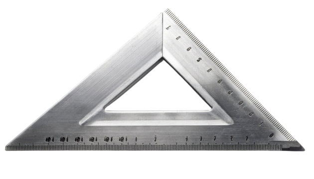 ruler isolated on white background