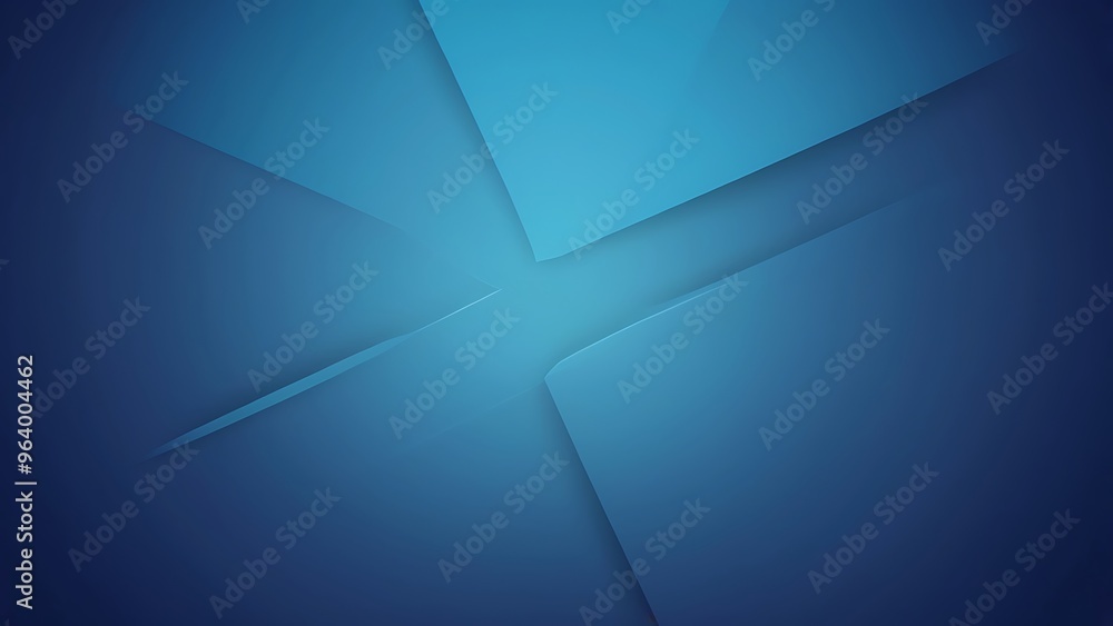 Poster abstract gradient background of blue color with a smooth transition from dark blue to light blue