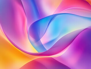 Abstract colorful background with blurred shapes and gradients