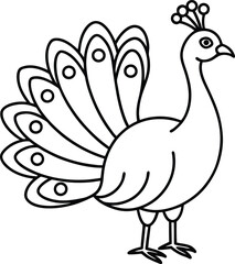 Majestic Peacock Feather Showcase Vector
