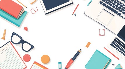 National Online Learning Day Background Concept 