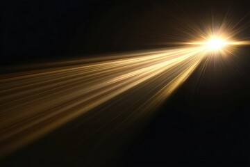 Sun Light Overlay. Sun rays overlay. Sun rays light isolated on black background, overlay design. transparent sunlight special lens light effect. abstract lens flare light over black background , ai