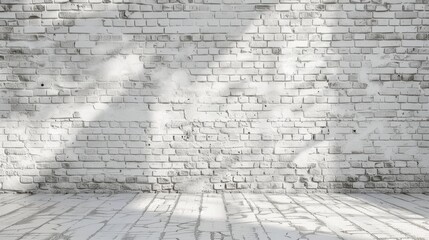 Fototapeta premium White loft brick wall background