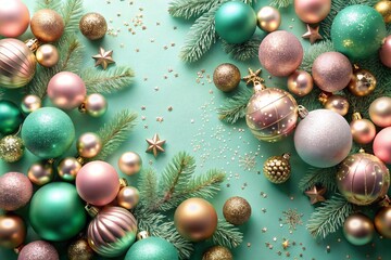 christmas balls on a tree