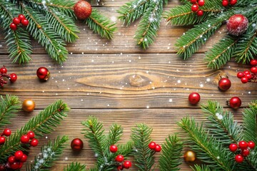 christmas tree branches and decorations