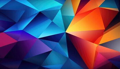 Vibrant Polygonal Mosaic Abstract Background
