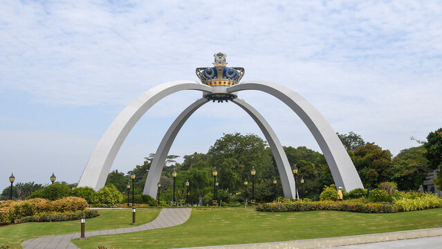 Entrance gate to Istana Bukit Serene of Johor, Malaysia.