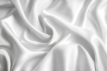 white silk fabric background copy space , ai