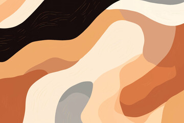 Abstract wavy earthy tones