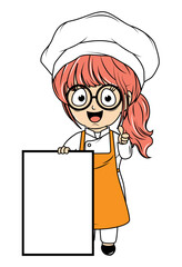 Cute Little Chef Cartoon