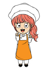 Cute Little Chef Cartoon