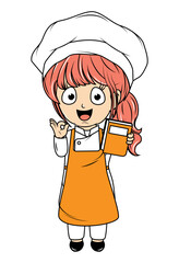 Cute Little Chef Cartoon
