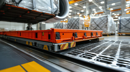 Automated systems in airfreight logistics, showcasing the role of automation in enhancing airfreight transport efficiency