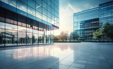 Fototapeta premium Innovate and Inspire in Glass Reflections