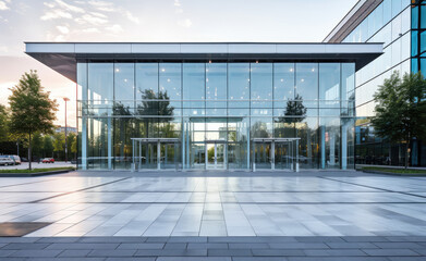 Obraz premium Contemporary Office Space Entrance Design